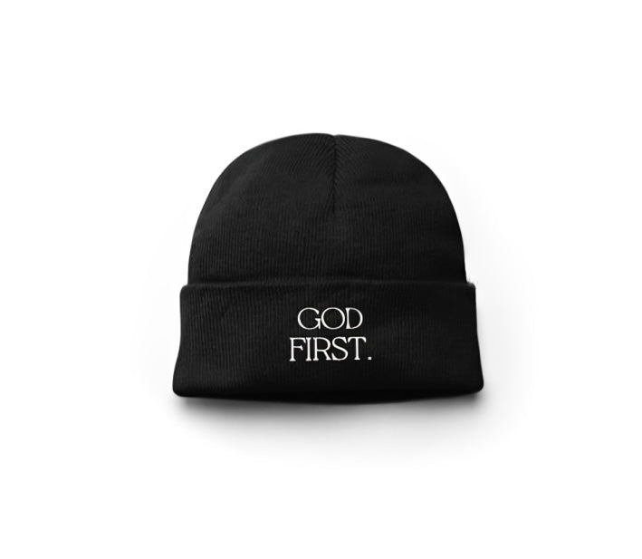 God First. Beanie